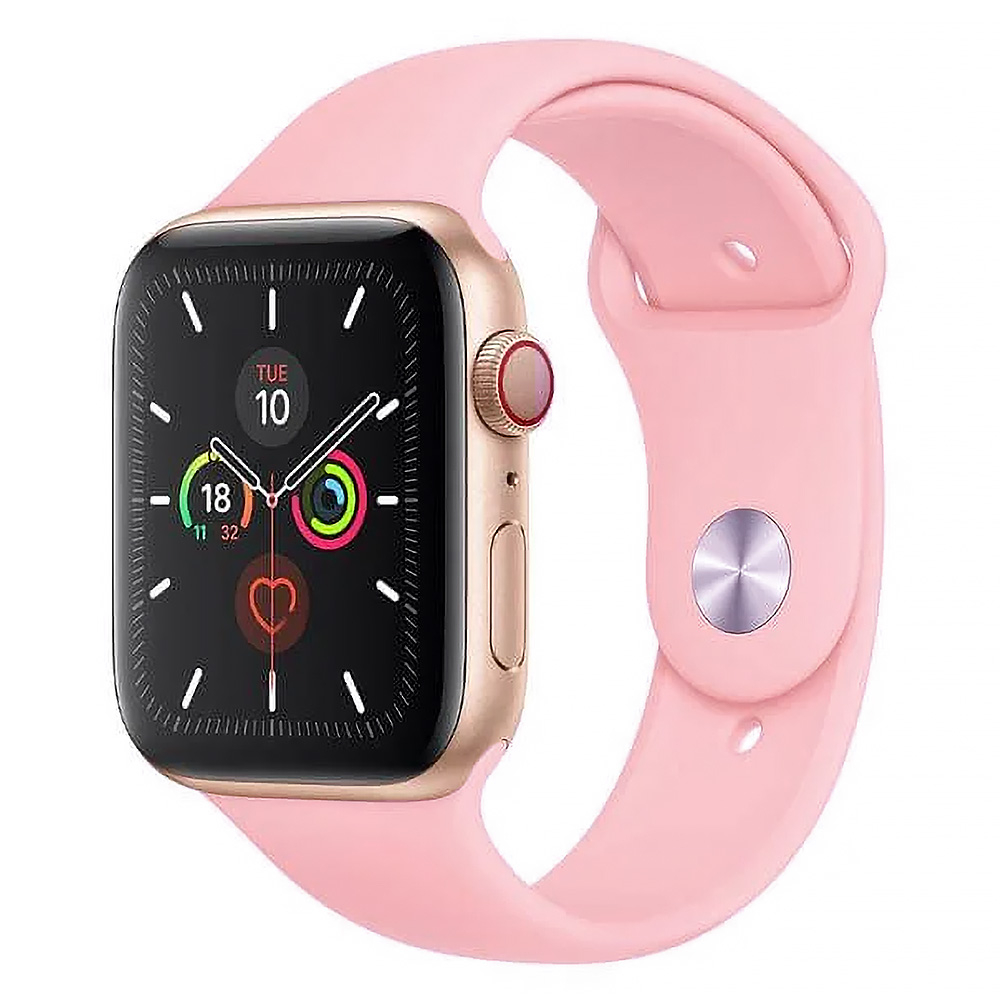 Flamingórózsaszín Apple Watch szilikon szíj