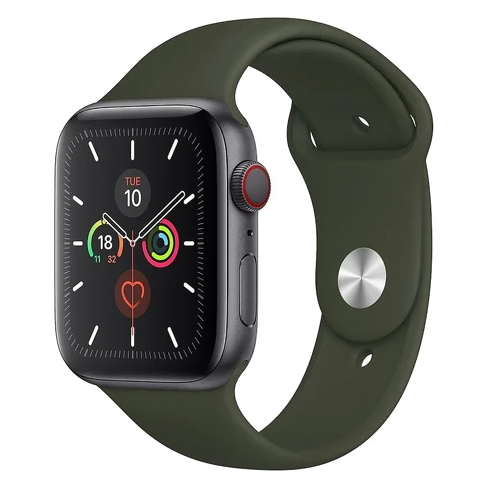 Military zöld Apple Watch szilikon szíj