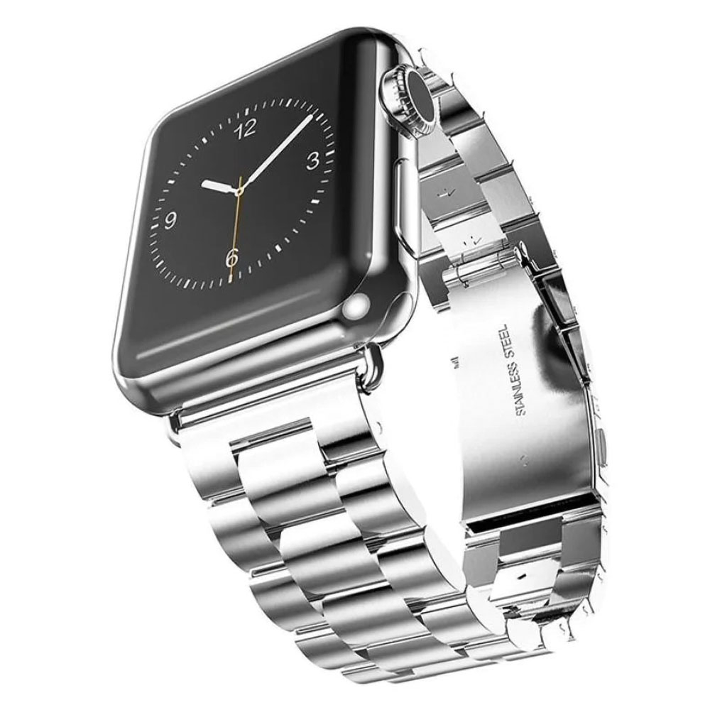 Ezüstszürke Apple Watch Steel Fit fém szíj