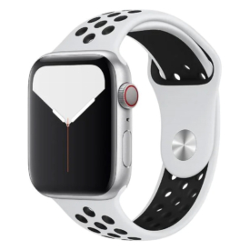 Gyémántfehér-éjfekete Apple Watch szilikon sport szíj