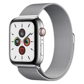 Ezüstszürke Apple Watch Milánói fém szíj