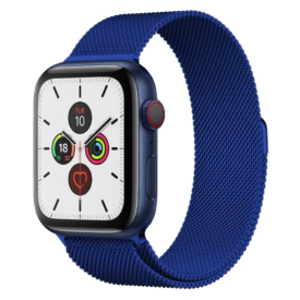 Párizsi kék Apple Watch Milánói fém szíj