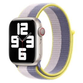 Nikkelszürke Apple Watch tépőzáras szövet szíj