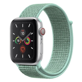 Mentazöld Apple Watch tépőzáras szövet szíj