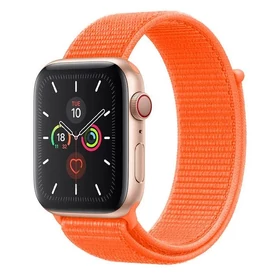 Mandarinsárga Apple Watch tépőzáras szövet szíj