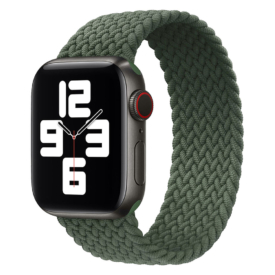 Military zöld Apple Watch fonott szövet szíj