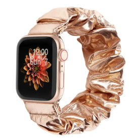 Bronzsárga Apple Watch Scrunchie szövet szíj