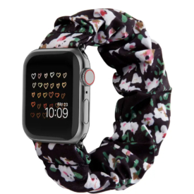 Éjvirág Apple Watch Scrunchie szövet szíj