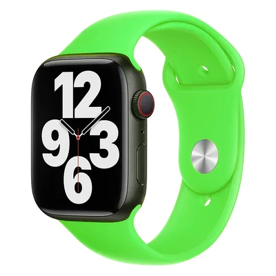 Neonzöld Apple Watch szilikon szíj