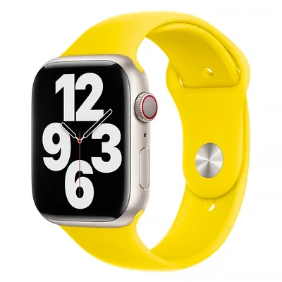 Banánsárga Apple Watch szilikon szíj