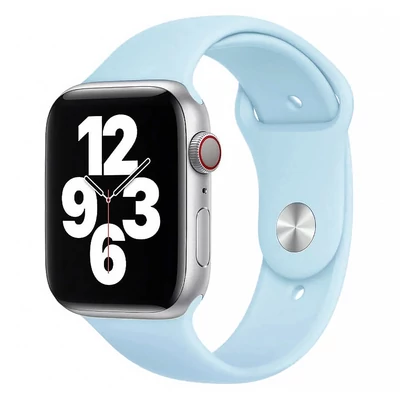 Púderkék Apple Watch szilikon szíj