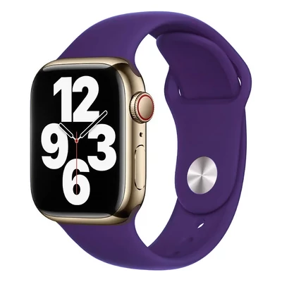 Padlizsánlila Apple Watch szilikon szíj