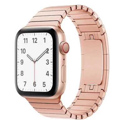 Rose Gold Apple Watch Steel Strap fém szíj