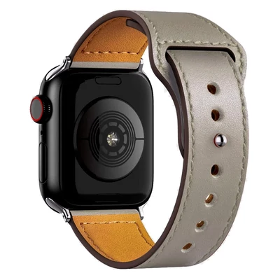 Gránitszürke Apple Watch Simple bőr szíj