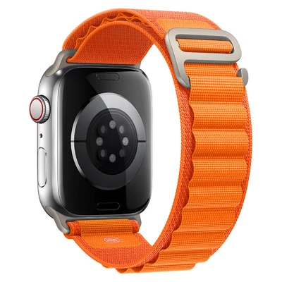 Mandarinsárga Apple Watch alpesi szövet szíj