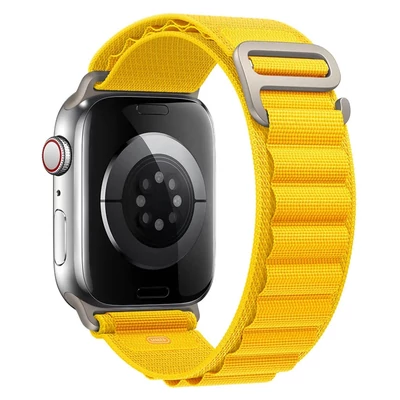 Banánsárga Apple Watch alpesi szövet szíj