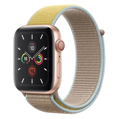 Mandulabarna Apple Watch tépőzáras szövet szíj