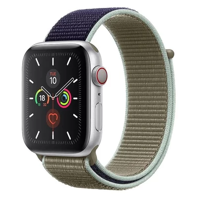 Babérzöld Apple Watch tépőzáras szövet szíj