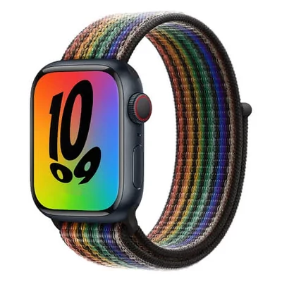 Szivárvány Apple Watch tépőzáras szövet szíj