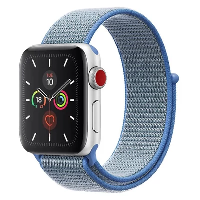 Acélkék Apple Watch tépőzáras szövet szíj