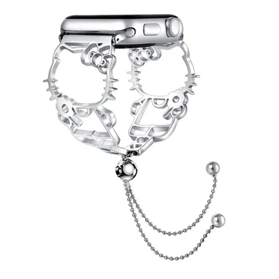 Kitty cicás ezüst fém szíj