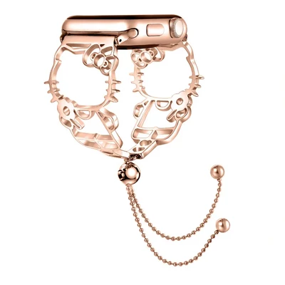 Kitty cicás ezüst fém szíj