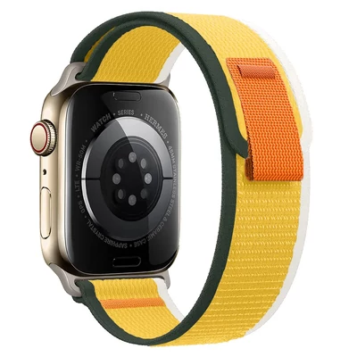 Arzénsárga-military zöld terep szövet szíj