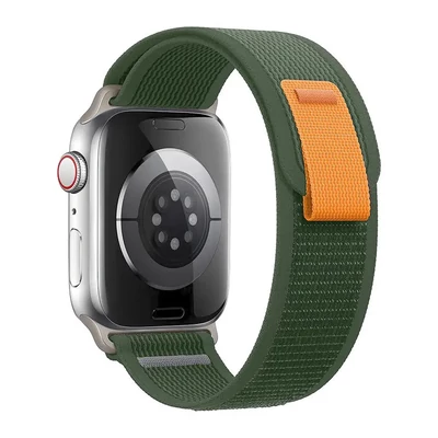 Military zöld-narancs terep szövet szíj