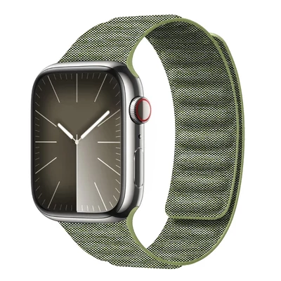 Mohazöld mágneses szövet pánt szíj