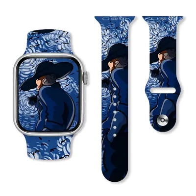 Van Gogh pipázik mintás szilikon szíj