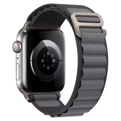 Világos szürke alpesi szövet szíj