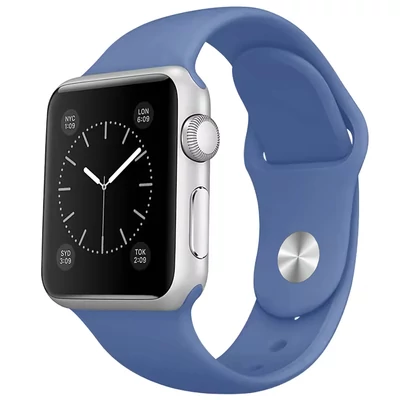 Denimkék szilikon szíj