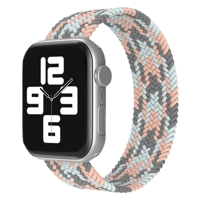 Pasztel trikolor fonott körpánt