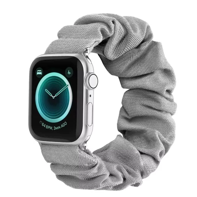 Ezüstszürke Scrunchie szövet szíj