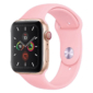 Kép 1/5 - Flamingórózsaszín Apple Watch szilikon szíj