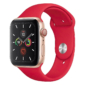 Kép 1/5 - Galagonyapiros Apple Watch szilikon szíj