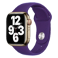 Kép 1/5 - Padlizsánlila Apple Watch szilikon szíj