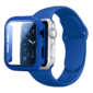 Kép 1/5 - Párizsi kék Apple Watch szilikon szíj és tok