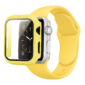 Kép 1/5 - Banánsárga Apple Watch szilikon szíj és tok