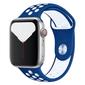Kép 1/5 - Párizsi kék-gyémántfehér Apple Watch szilikon sport szíj