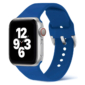 Kép 1/5 - Párizsi kék Apple Watch csatos szilikon szíj