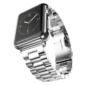 Kép 1/4 - Ezüstszürke Apple Watch Steel Fit fém szíj