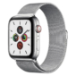 Kép 1/5 - Ezüstszürke Apple Watch Milánói fém szíj