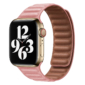 Kép 1/5 - Rose Gold Apple Watch Leather Band mágneses bőr szíj