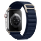 Kép 1/5 - Párizsi kék Apple Watch alpesi szövet szíj