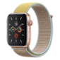 Kép 1/5 - Mandulabarna Apple Watch tépőzáras szövet szíj