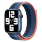 Kép 1/5 - Atlanti kék Apple Watch tépőzáras szövet szíj