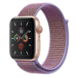 Kép 1/5 - Indigólila Apple Watch tépőzáras szövet szíj