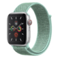 Kép 1/5 - Mentazöld Apple Watch tépőzáras szövet szíj