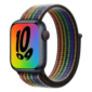 Kép 1/5 - Szivárvány Apple Watch tépőzáras szövet szíj